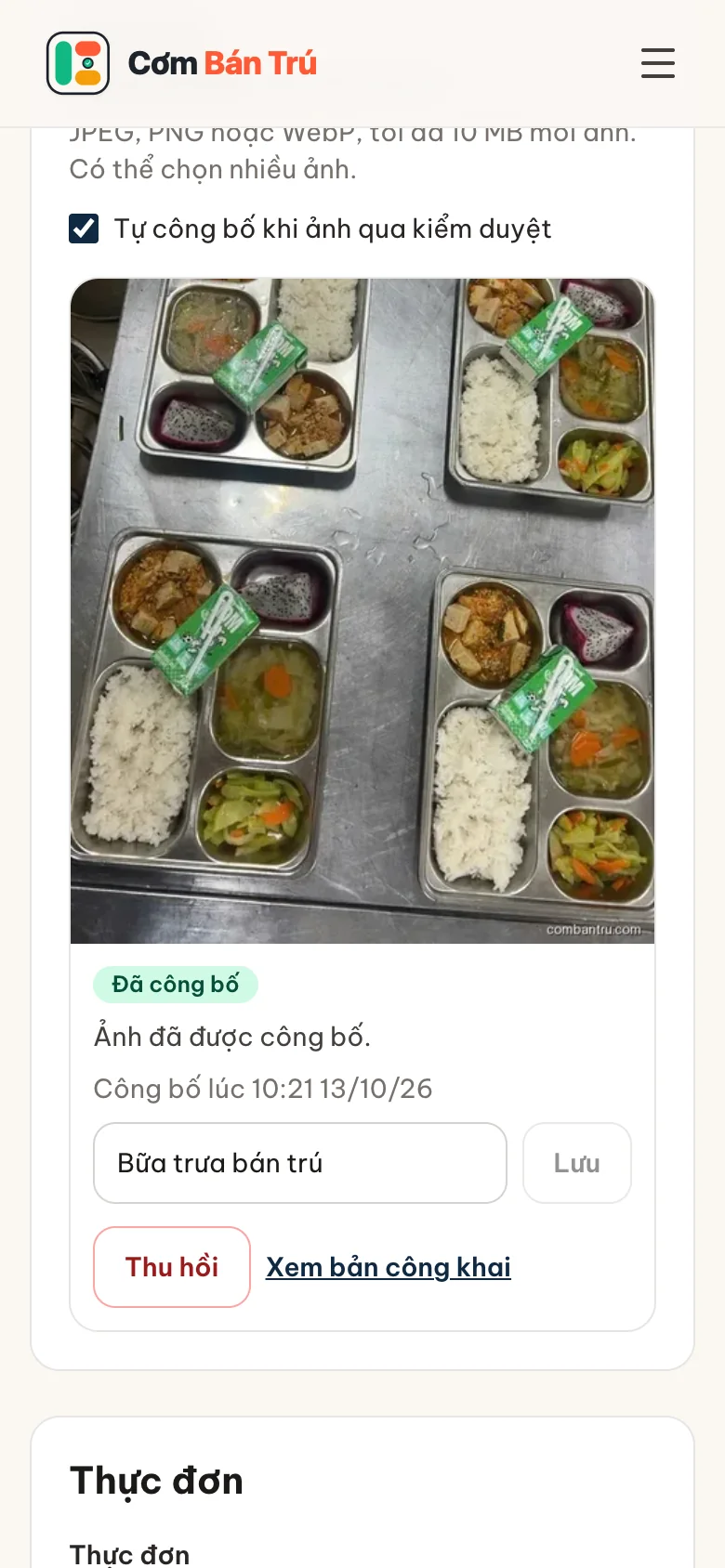 Trạng thái ảnh trên điện thoại