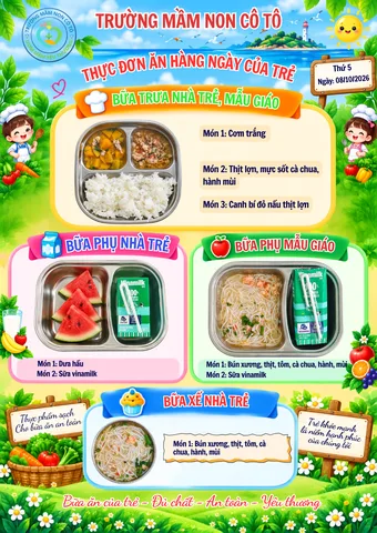 Ảnh bữa ăn Thứ Năm, ngày 08/10/2026