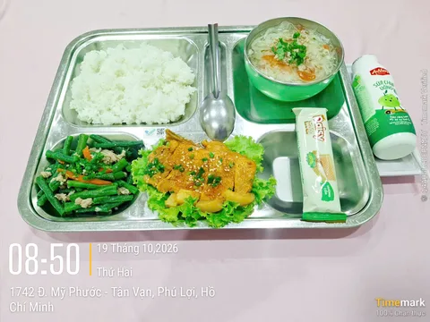 Ảnh bữa ăn Thứ Hai, ngày 19/10/2026