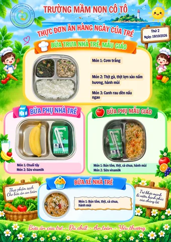 Ảnh bữa ăn Thứ Hai, ngày 19/10/2026