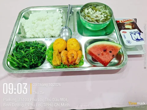 Ảnh bữa ăn Thứ Tư, ngày 21/10/2026