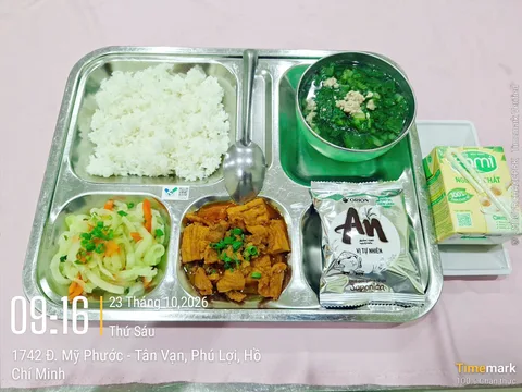 Ảnh bữa ăn Thứ Sáu, ngày 23/10/2026