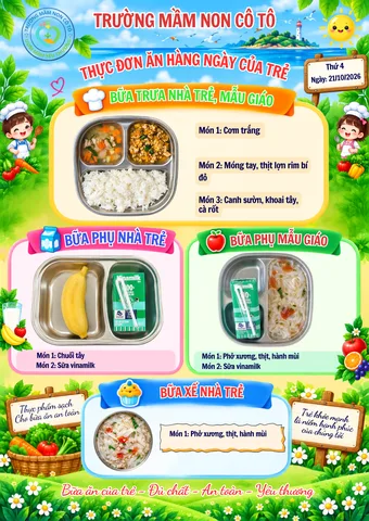 Ảnh bữa ăn Thứ Tư, ngày 21/10/2026