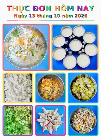 Ảnh bữa ăn Thứ Ba, ngày 13/10/2026