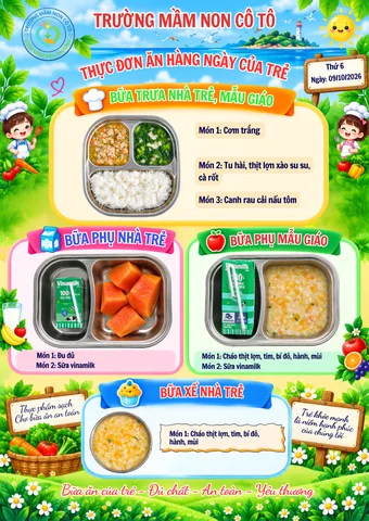 Ảnh bữa ăn Thứ Sáu, ngày 09/10/2026