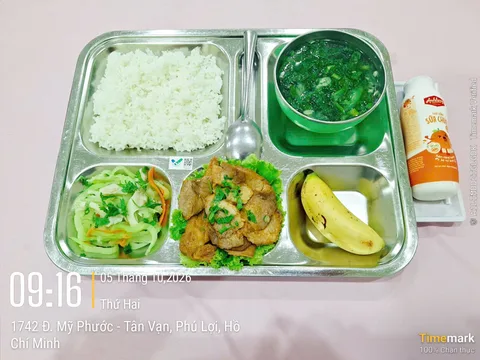 Ảnh bữa ăn Thứ Hai, ngày 05/10/2026