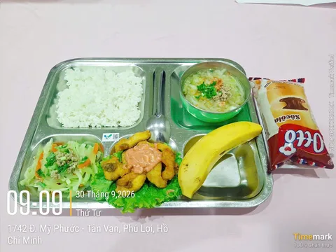 Ảnh bữa ăn Thứ Tư, ngày 30/09/2026