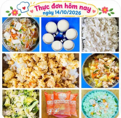 Ảnh bữa ăn Thứ Tư, ngày 14/10/2026