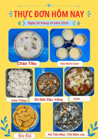 Ảnh bữa ăn Thứ Ba, ngày 20/10/2026