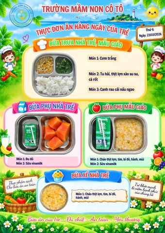 Ảnh bữa ăn Thứ Sáu, ngày 23/10/2026