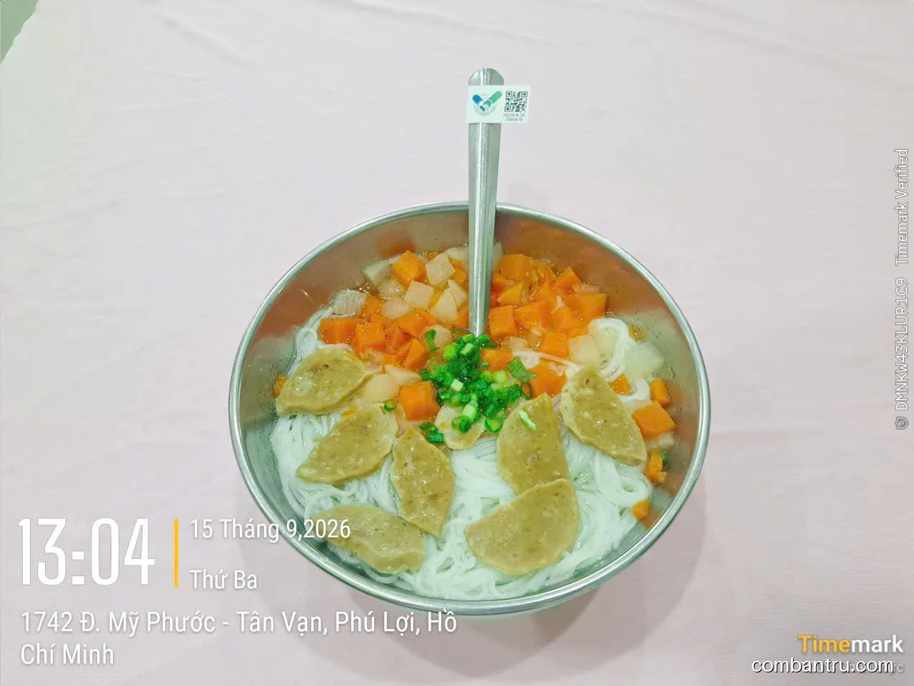 Ảnh bữa ăn Thứ Ba, ngày 15/09/2026 tại Trường TH Phú Lợi 2: THPL2 - Suất ăn minh bạch - Bữa xế - Ngày 15 tháng 9 năm 2026
