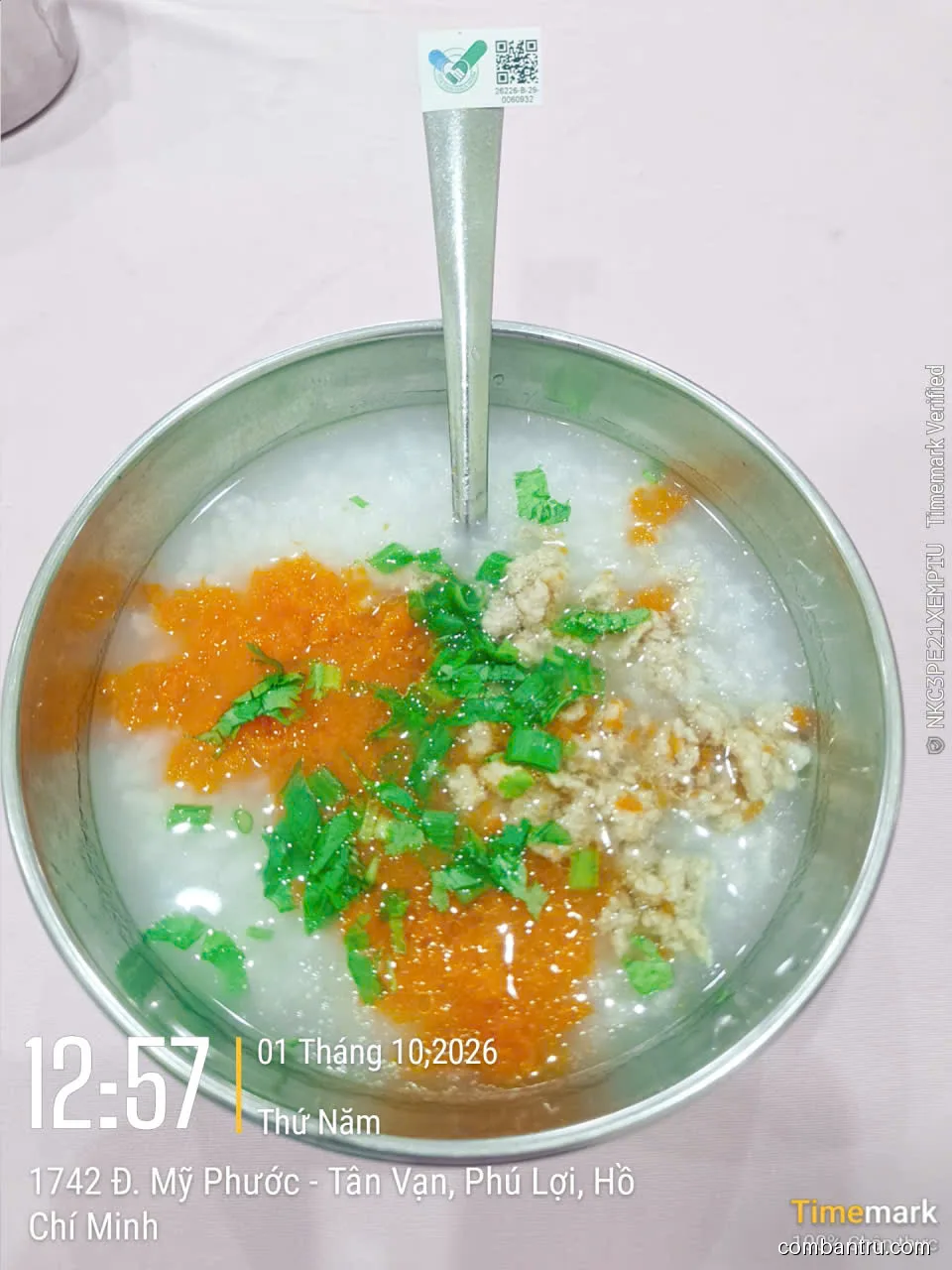 Ảnh bữa ăn Thứ Năm, ngày 01/10/2026 tại Trường TH Phú Lợi 2: THPL2 - Suất ăn minh bạch - Bữa xế - Ngày 01 tháng 10 năm 2026