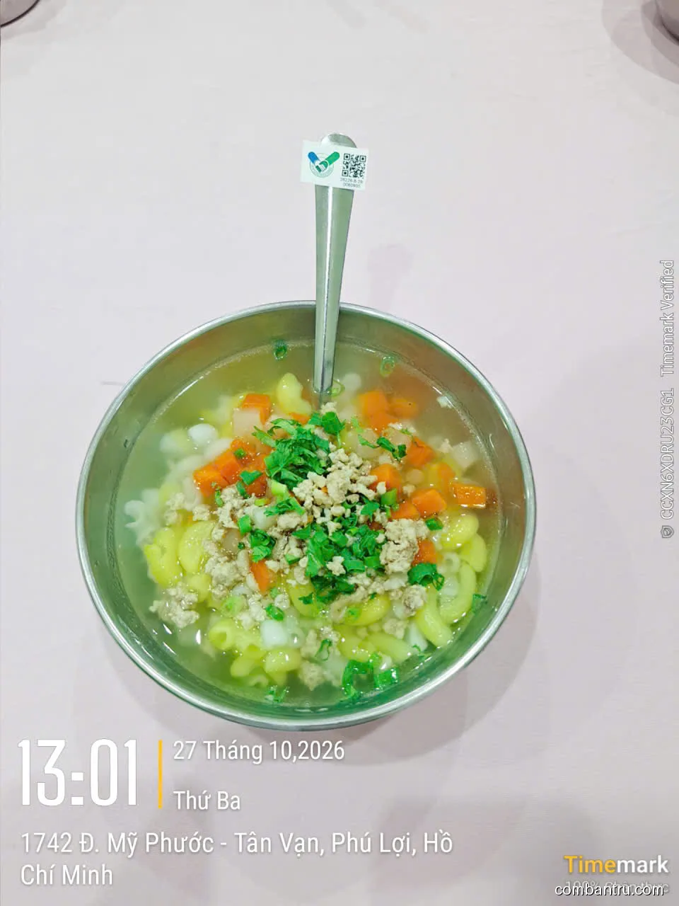 Ảnh bữa ăn Thứ Ba, ngày 27/10/2026 tại Trường TH Phú Lợi 2: THPL2 - Bữa ăn minh bạch - Bữa xế - Ngày 27 tháng 10 năm 2026